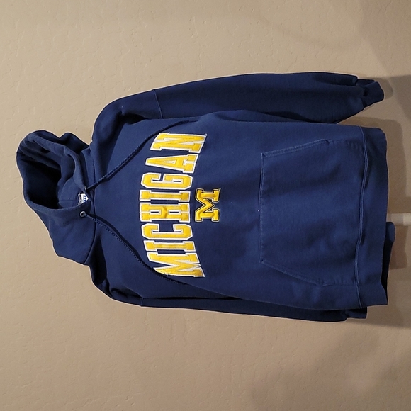 Vintage Ultimate Cotton Hanes print pro Distressed Michigan hoodie - Picture 1 of 7